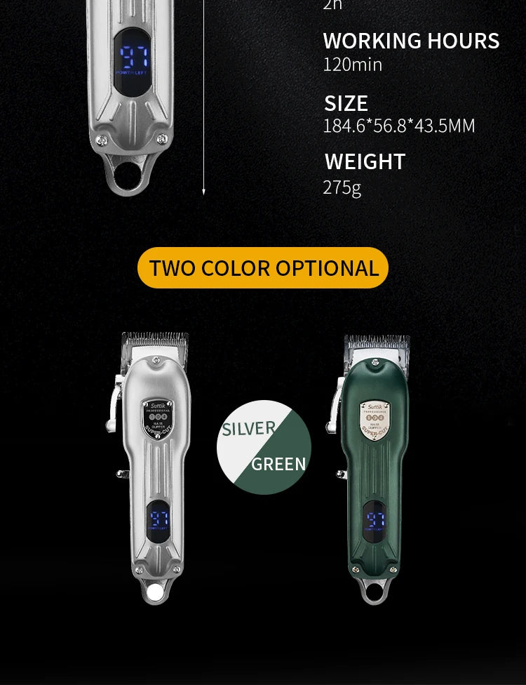Professional Rechargeable Dog Hair Clipper | Low Noise Pet Trimmer & Shaver