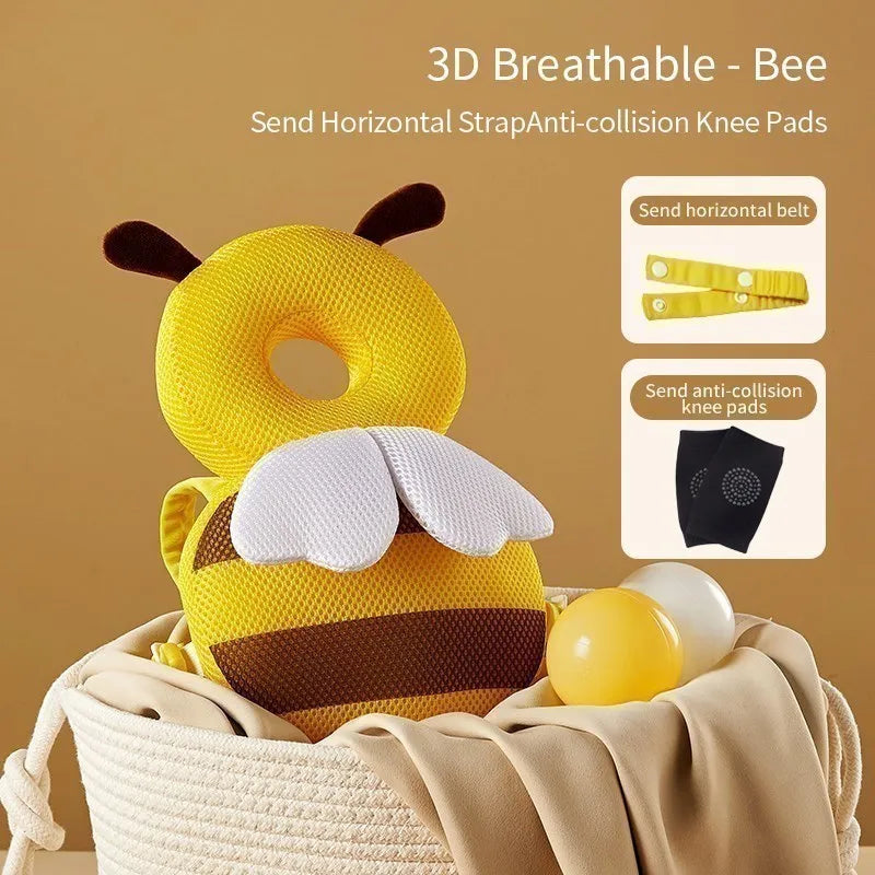 Baby Head Protection Headrest Cushion | Newborn Safety Pillow for Kids Bedding
