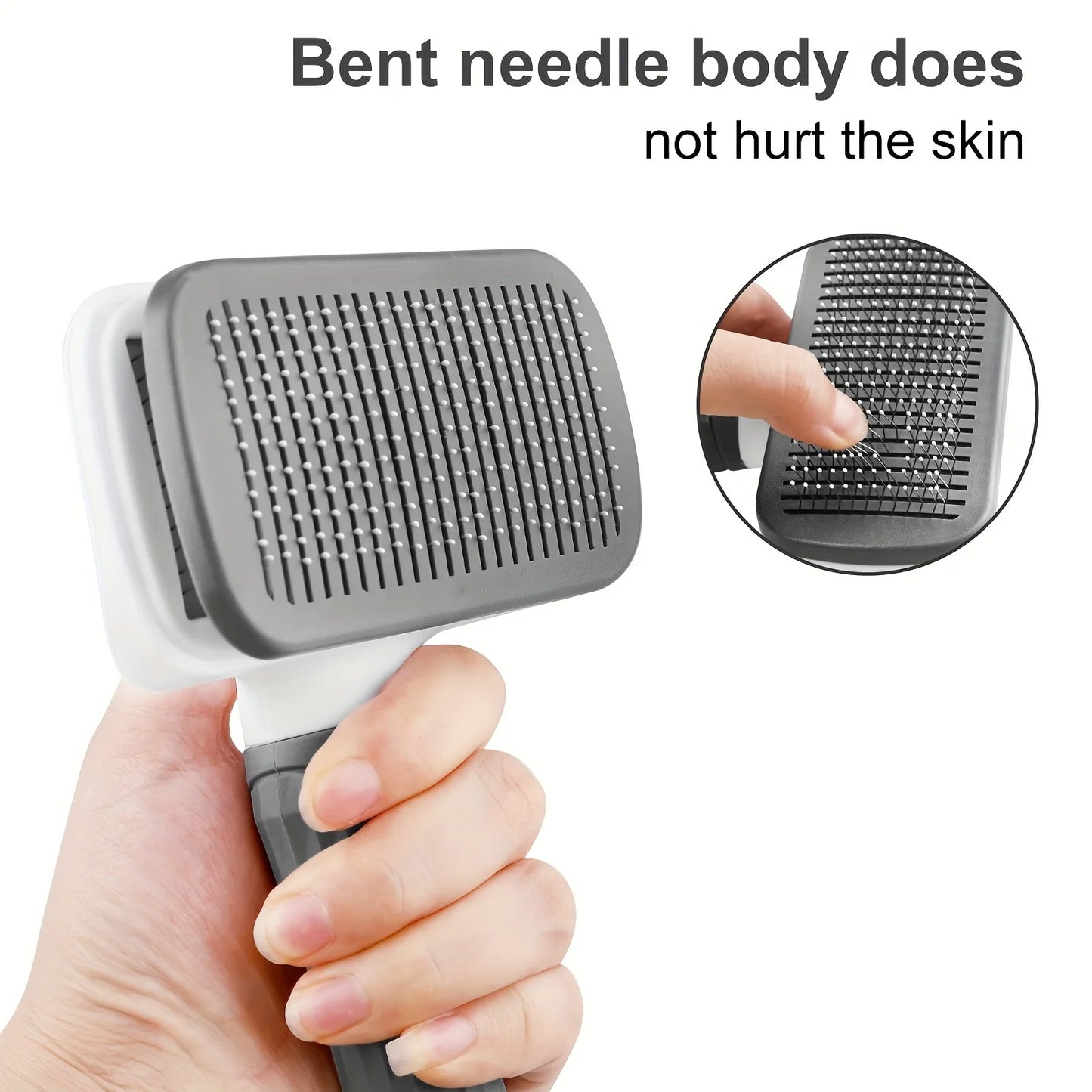 Self-Cleaning Pet Slicker Brush | Hair Removal Comb for Dogs