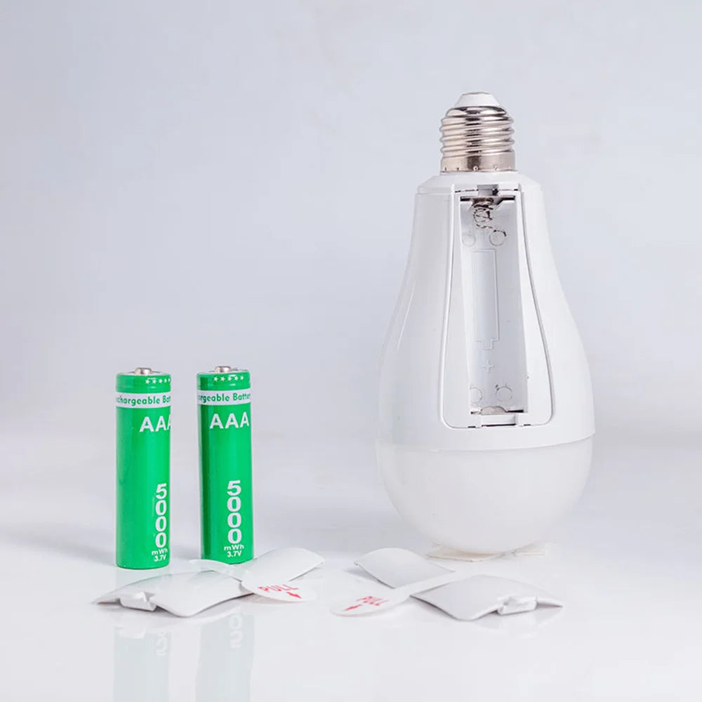 Smart Rechargeable Emergency LED Bulb | Flicker-Free Detachable Hook Light