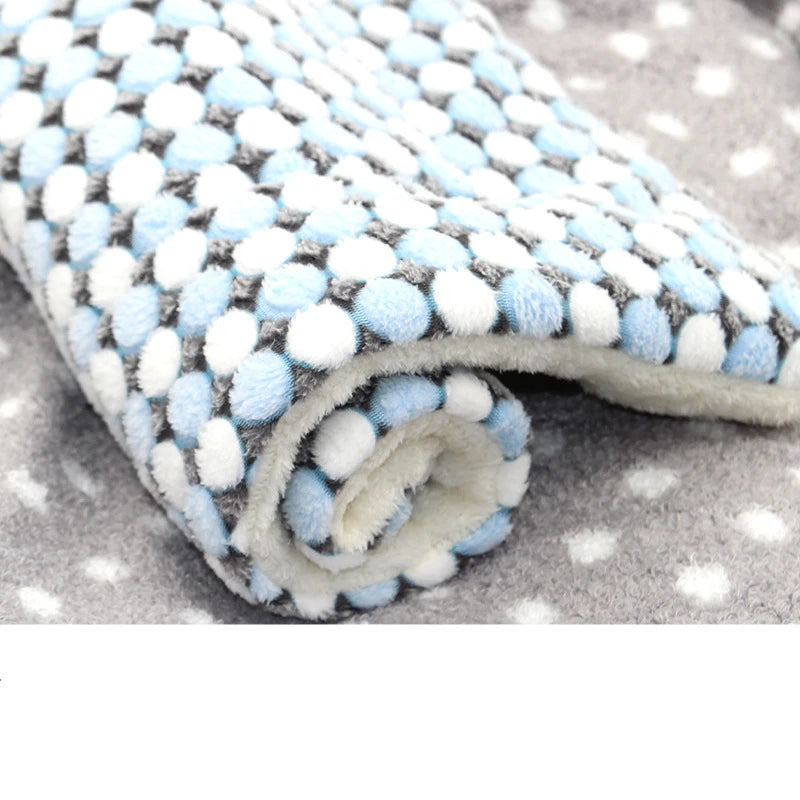 Flannel Dog Bed & Sleeping Mat | Thickened Blanket Rug for Small, Medium & Large Dogs