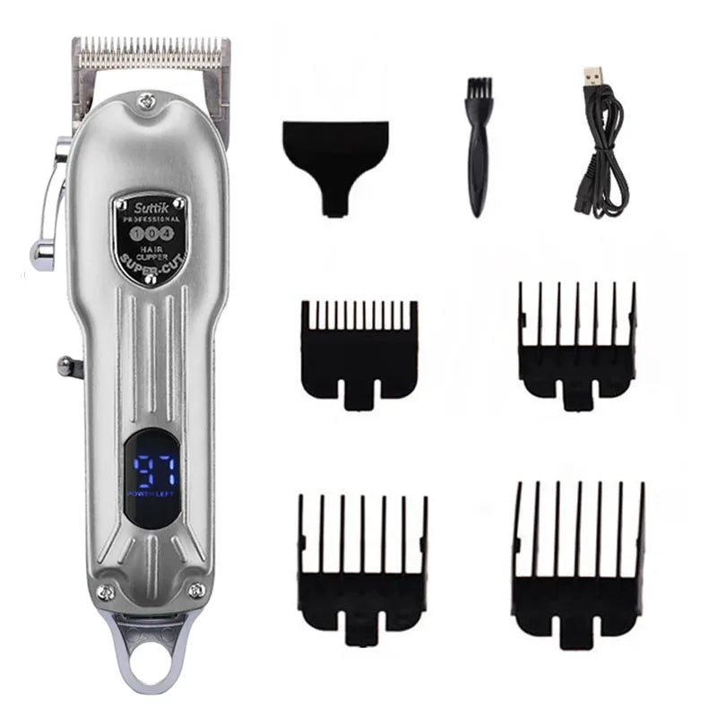 Professional Rechargeable Dog Hair Clipper | Low Noise Pet Trimmer & Shaver