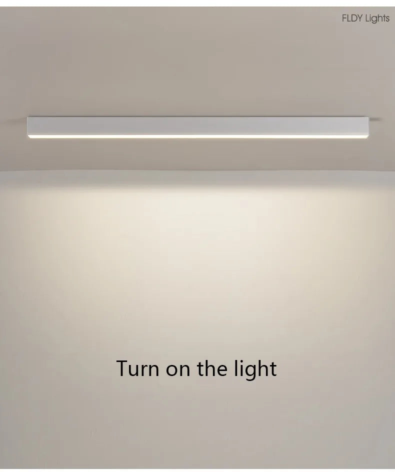 Nordic Modern LED Ceiling Strip Light | Kitchen & Bedroom – Salexe