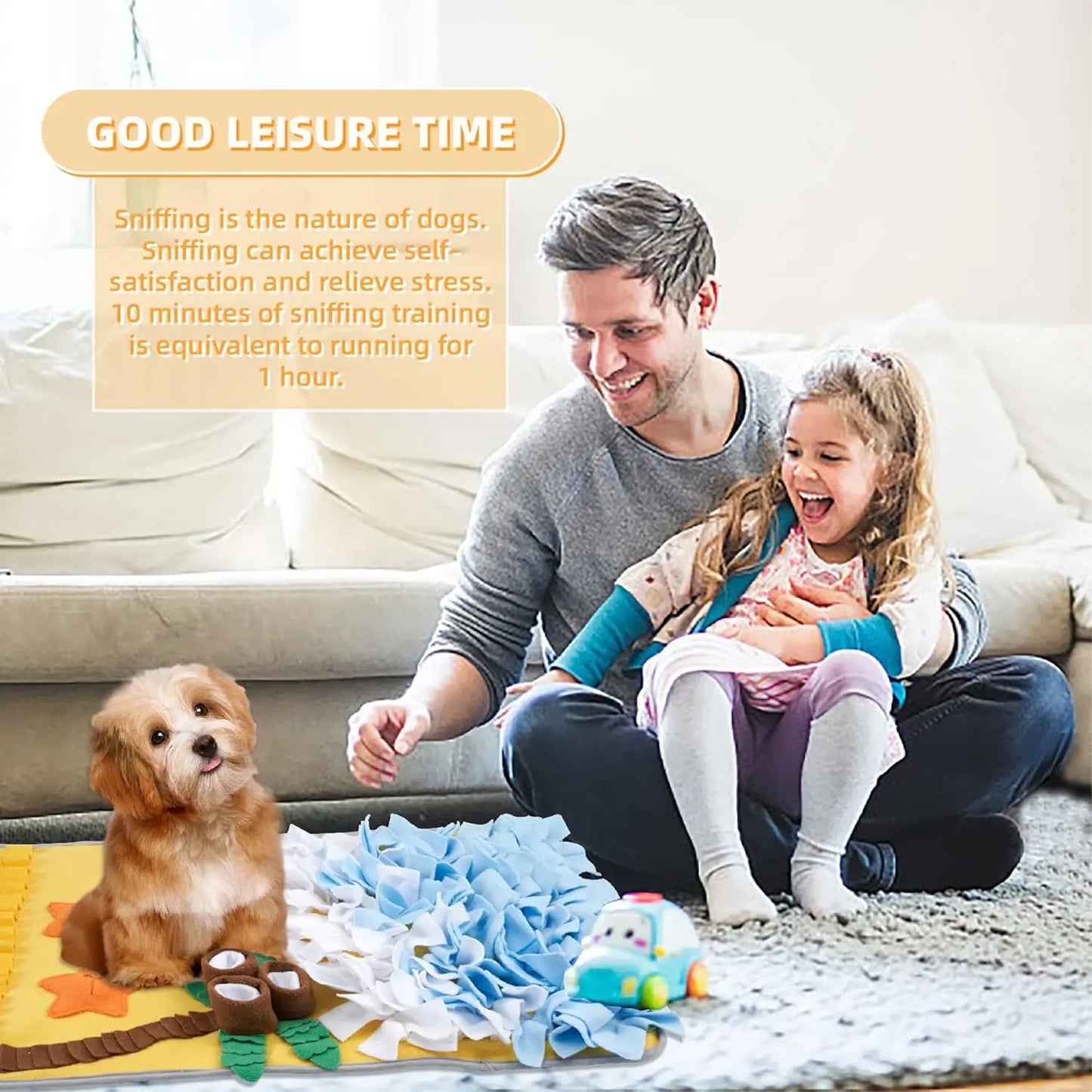 Dog Sniffing Mat & Slow Feeder Blanket | Anti-Boredom Training Toy