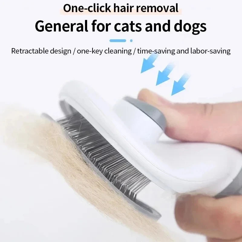 Self-Cleaning Dog Brush & Dematting Comb | Pet Hair Remover for Dogs