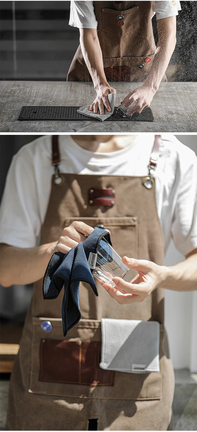 Barista Coffee Bar Cleaning Cloths | Professional Espresso Machine Towels