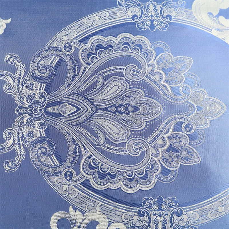 Luxury Satin Jacquard Duvet Cover Set | European Wedding Bedding King Queen Size