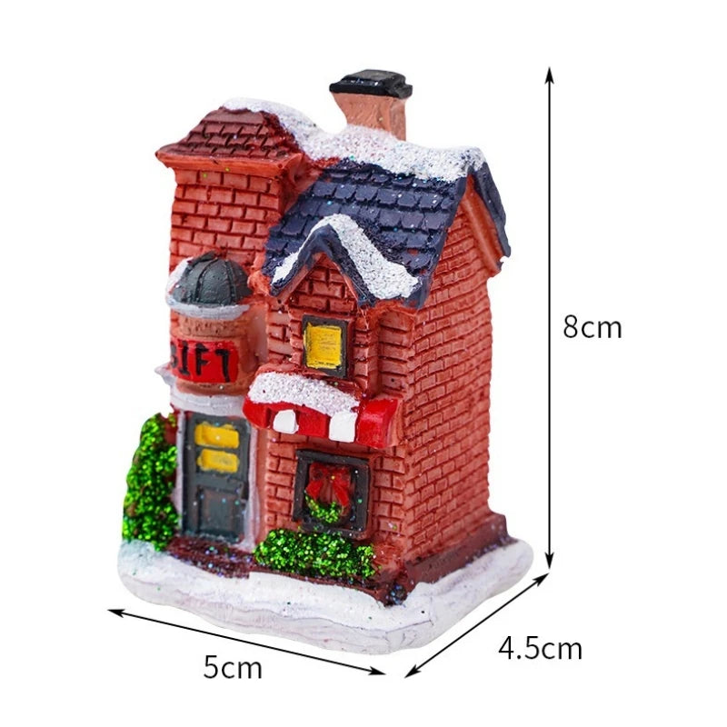 Christmas House Night Light Decoration | Battery Powered Xmas Bedroom Ornament