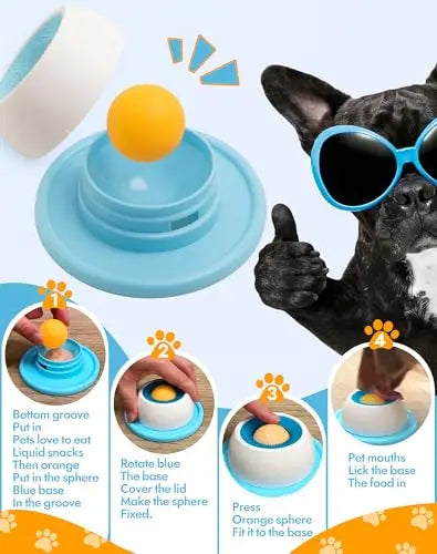 Interactive Dog Lick Toy & Slow Feeder | Puppy Training Enrichment Dispenser