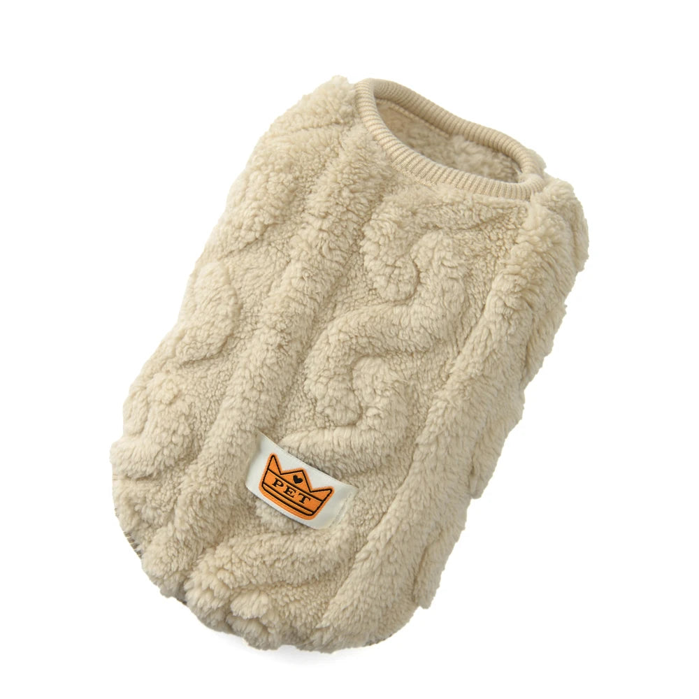 Soft Fleece Dog Sweater Vest | Warm Autumn Winter Apparel for Small Dogs