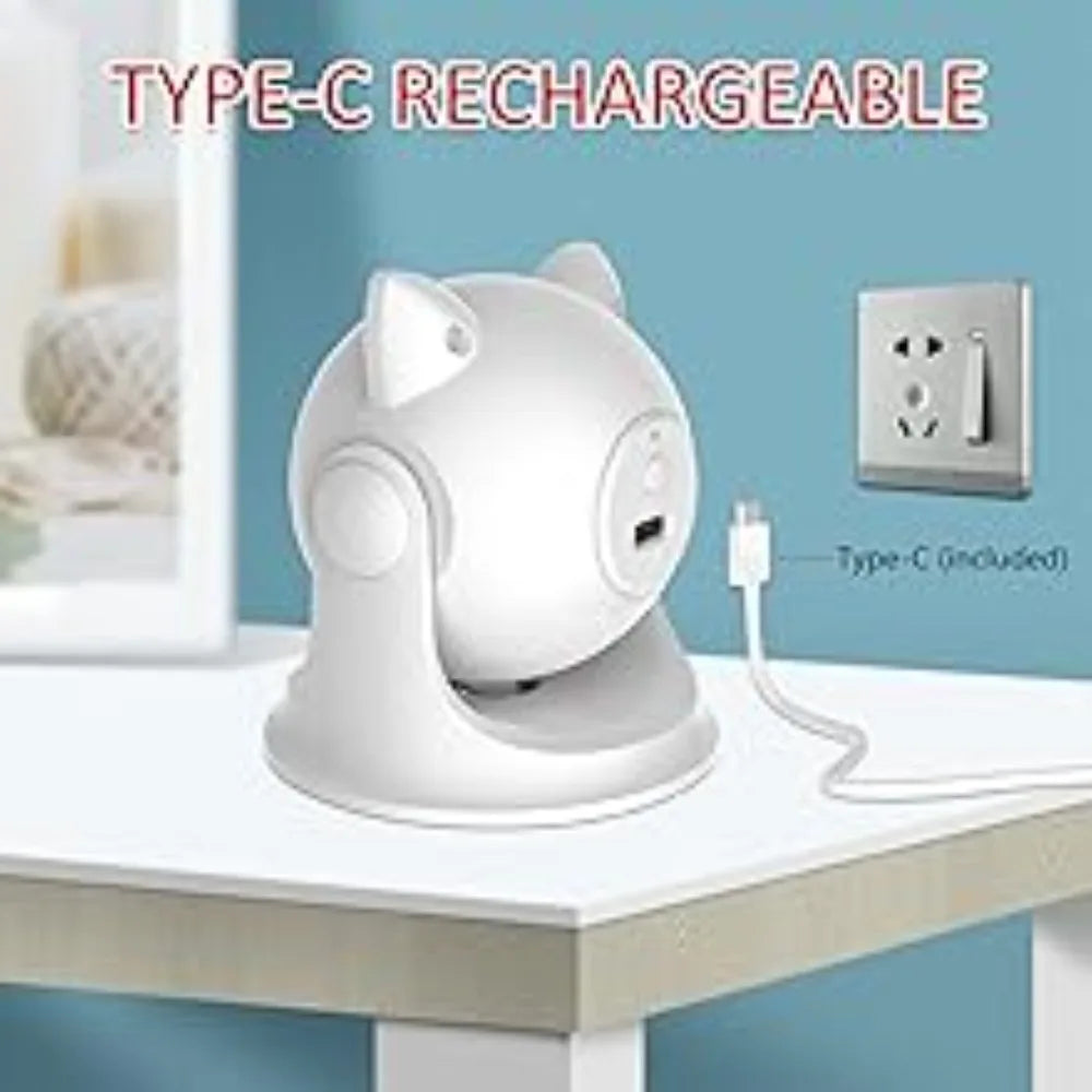 Automatic Cat Laser Toy | Motion Sensor Multi-Angle Rechargeable Interactive Toy