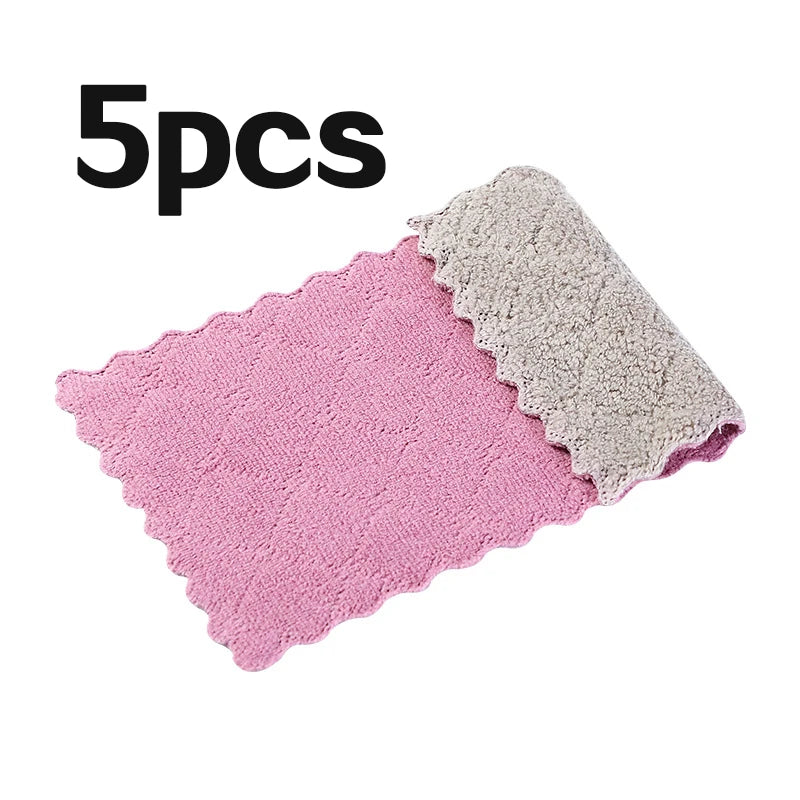 10PCS Kitchen Towels & Dishcloths Set | Colorful Small Dish Washing Rags