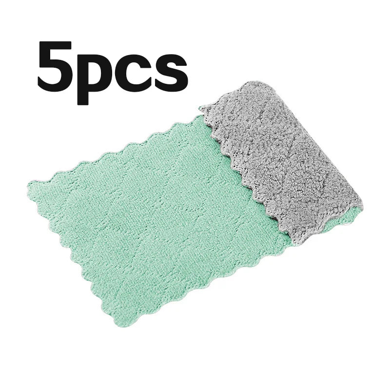 10PCS Kitchen Towels & Dishcloths Set | Colorful Small Dish Washing Rags