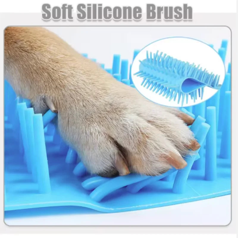 Portable Dog Paw Cleaner Cup | Soft Silicone Brush for Quick Paw Washing