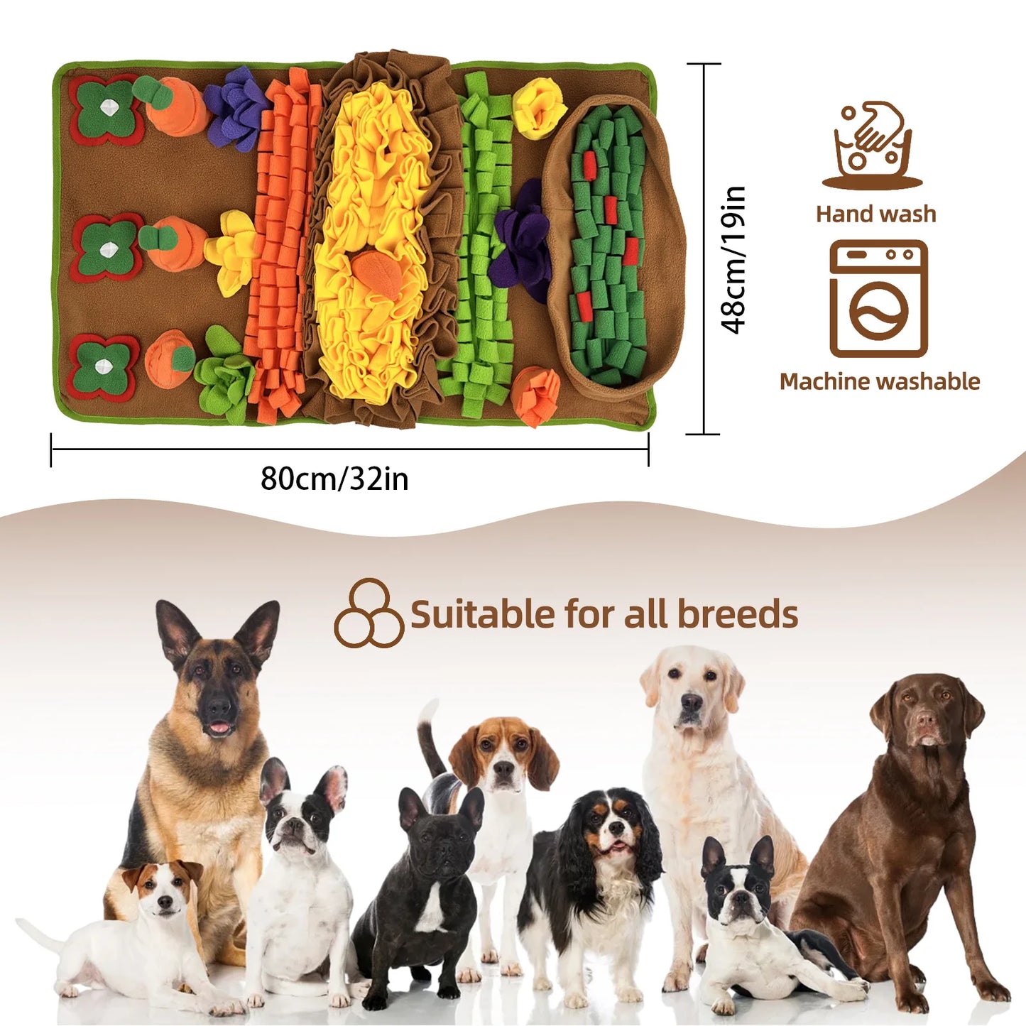 Dog Sniffing Mat & Slow Feeder Blanket | Anti-Boredom Training Toy