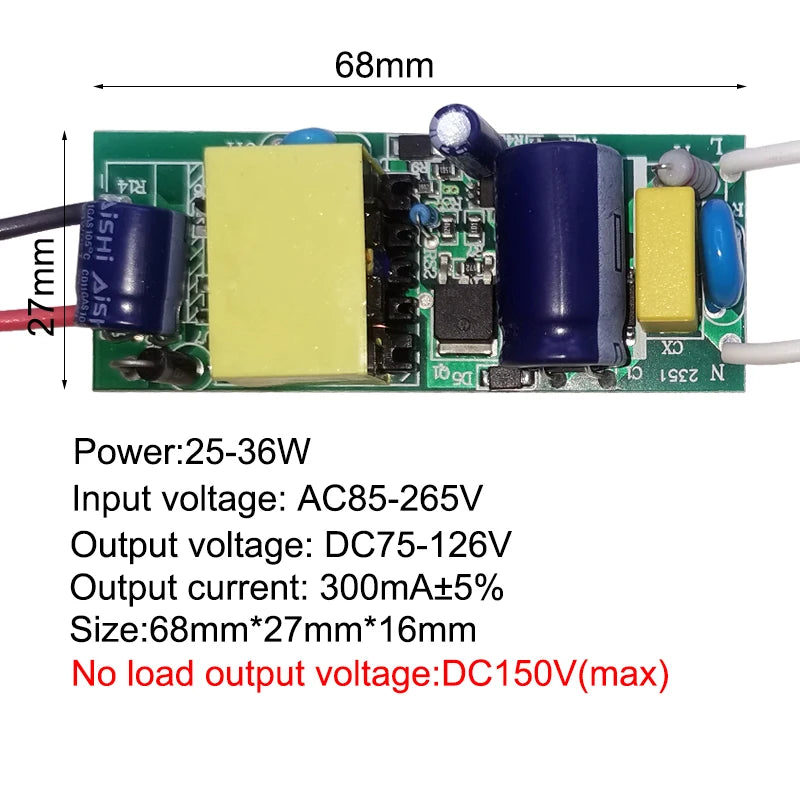 LED Driver Power Supply 110-265V | Constant Current Transformer 300mA