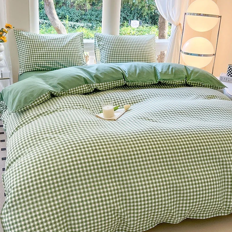 Kawaii Bear Floral Bedding Set | Duvet Cover, Pillowcase & Sheet Full Queen King
