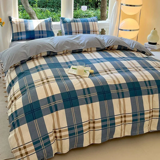 Kawaii Bear Floral Bedding Set | Duvet Cover, Pillowcase & Sheet Full Queen King