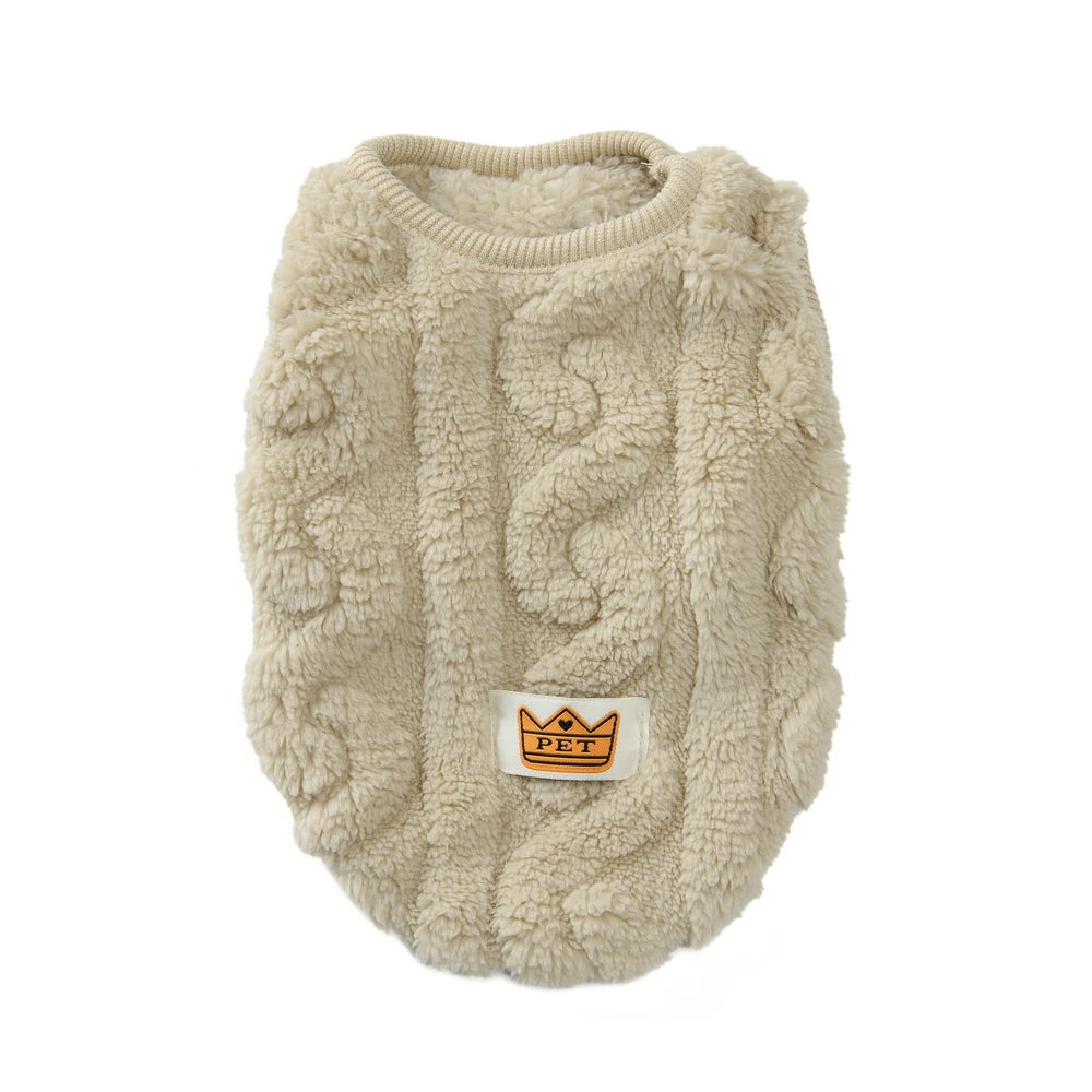 Soft Fleece Dog Sweater Vest | Warm Autumn Winter Apparel for Small Dogs