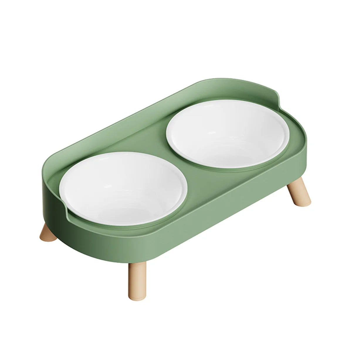 Colorful Stainless Steel Dog Double Bowl | Large Capacity Food & Water Feeder