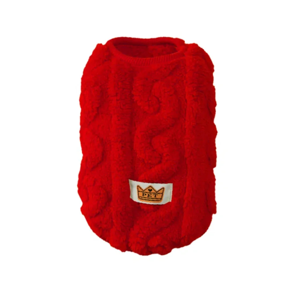 Soft Fleece Dog Sweater Vest | Warm Autumn Winter Apparel for Small Dogs