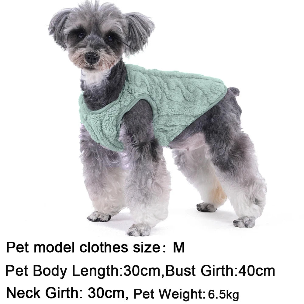 Soft Fleece Dog Sweater Vest | Warm Autumn Winter Apparel for Small Dogs