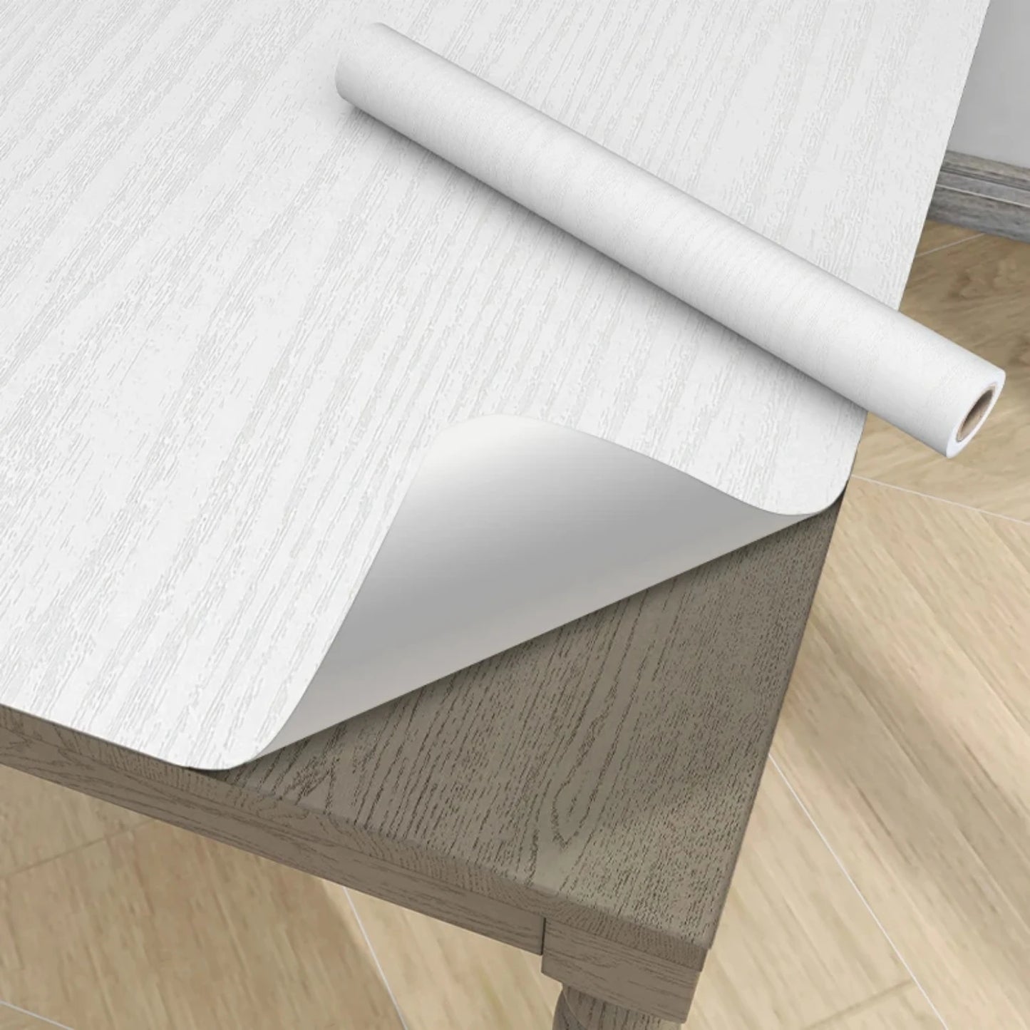 PVC Self-Adhesive Waterproof Wallpaper Roll | Wood Grain Vinyl Sticker for Home Decor