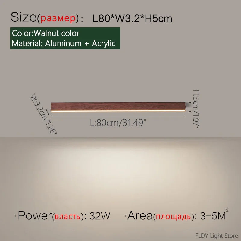 Nordic Modern LED Ceiling Strip Light | Kitchen & Bedroom – Salexe