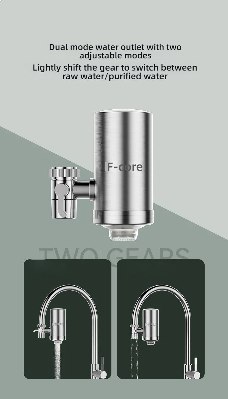 Stainless Steel Kitchen Faucet Water Purifier | Tap Filter for Household Drinking