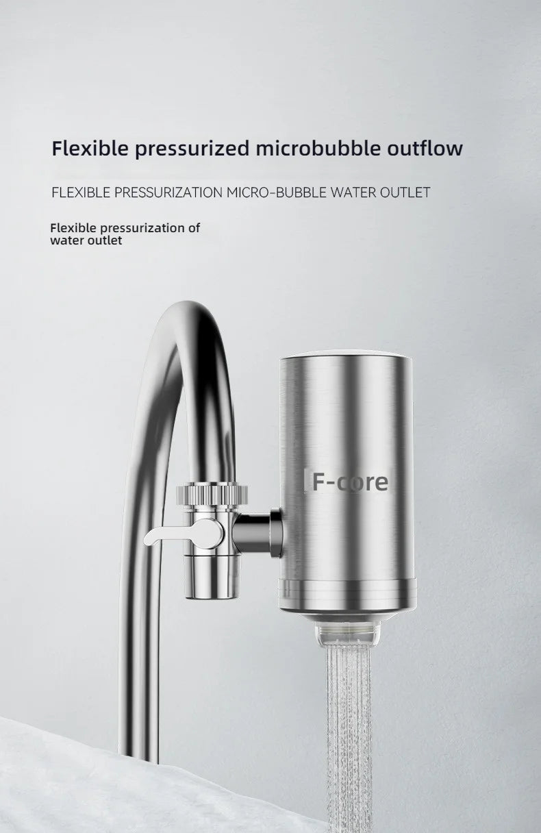 Stainless Steel Kitchen Faucet Water Purifier | Tap Filter for Household Drinking