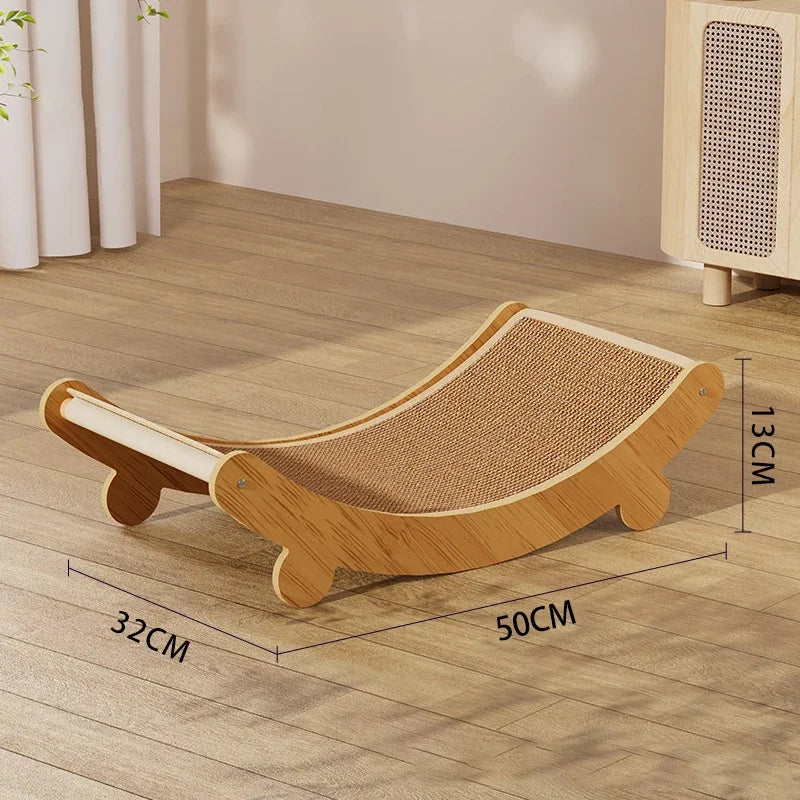 Large Detachable Cat Scratch Board & Sleeping Bed | Wear-Resistant Nail Grinding Pad