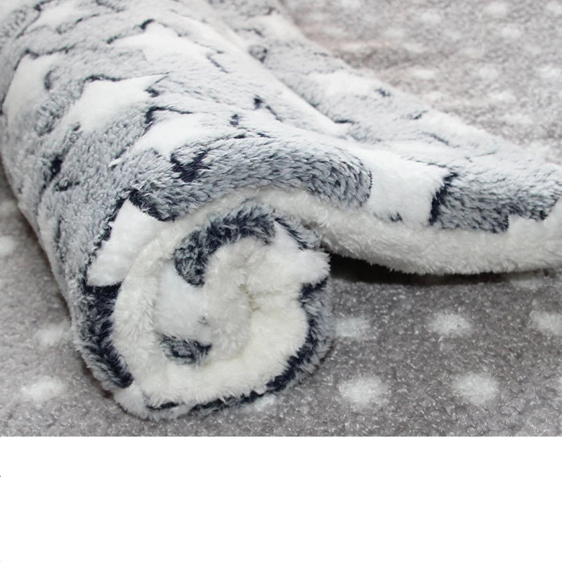 Flannel Dog Bed & Sleeping Mat | Thickened Blanket Rug for Small, Medium & Large Dogs