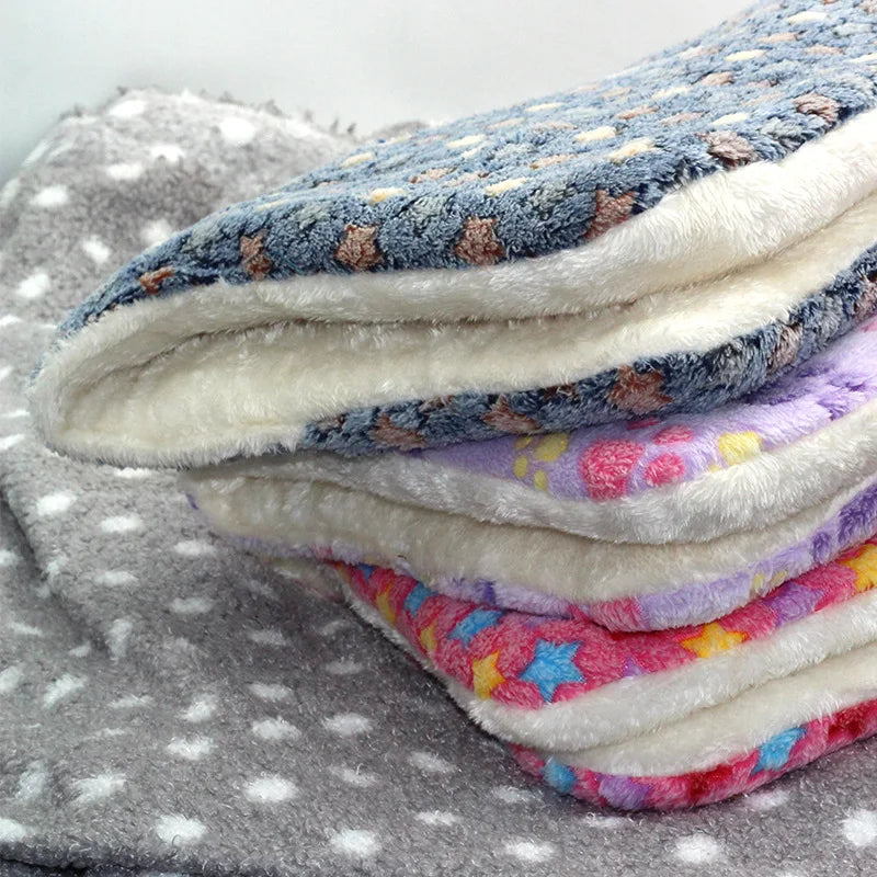 Flannel Dog Bed & Sleeping Mat | Thickened Blanket Rug for Small, Medium & Large Dogs