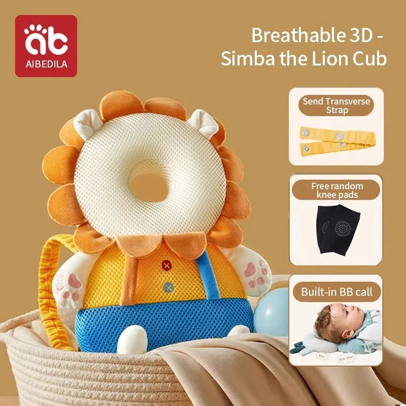 Baby Head Protection Headrest Cushion | Newborn Safety Pillow for Kids Bedding
