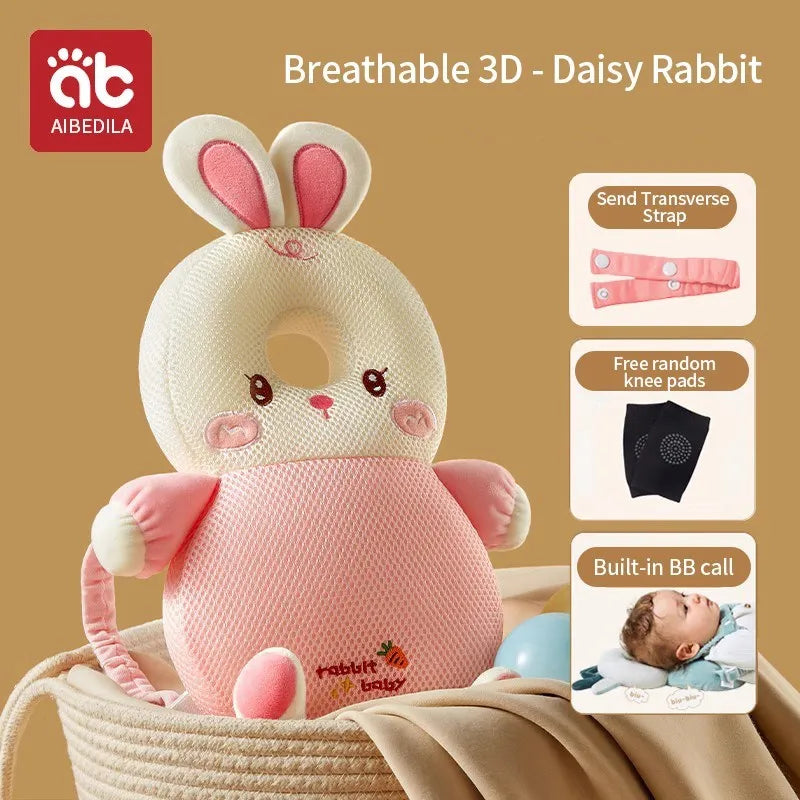 Baby Head Protection Headrest Cushion | Newborn Safety Pillow for Kids Bedding