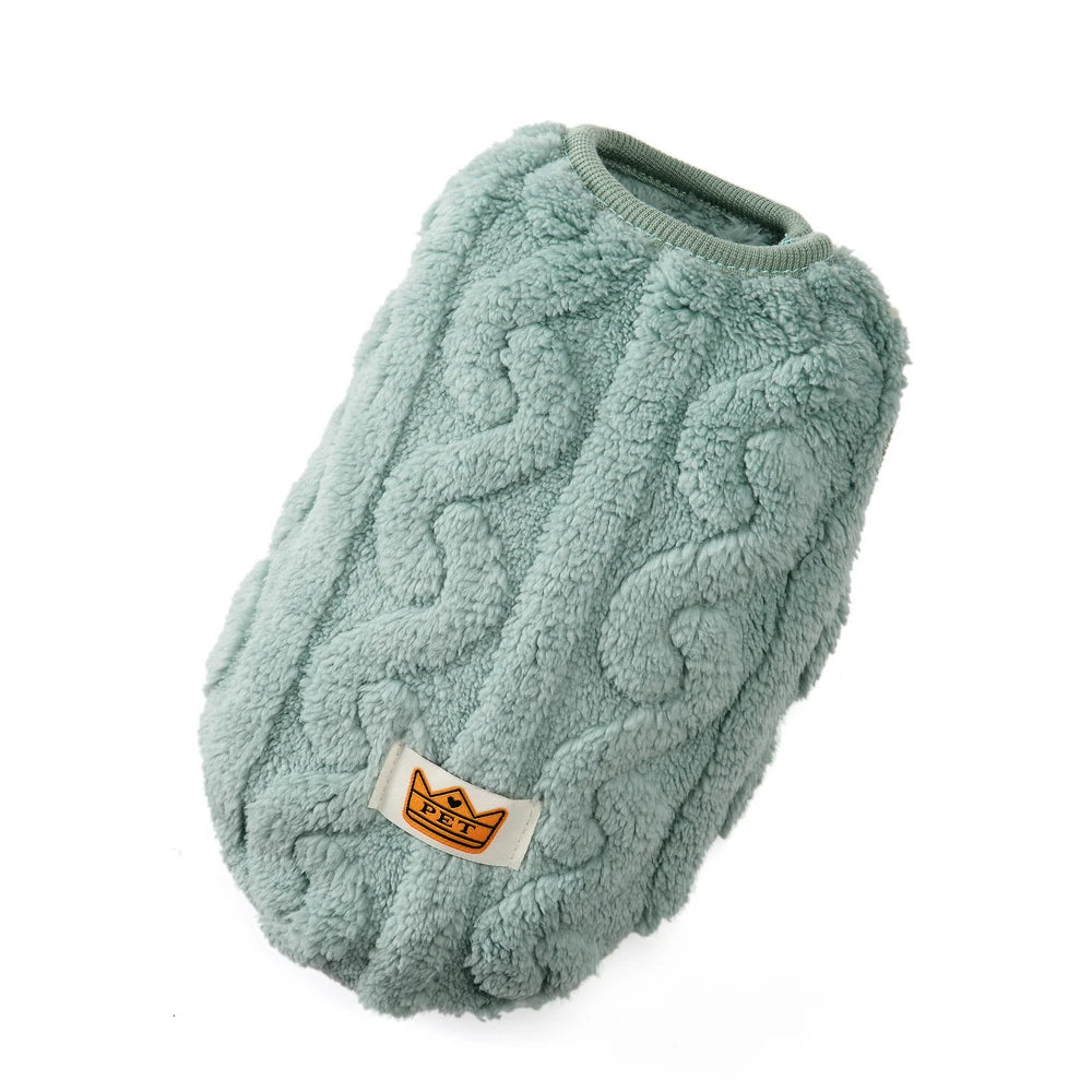 Soft Fleece Dog Sweater Vest | Warm Autumn Winter Apparel for Small Dogs
