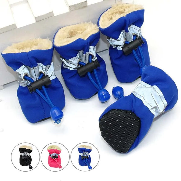 Antiskid Waterproof Dog Shoes | Soft Sole Winter Paw Protection