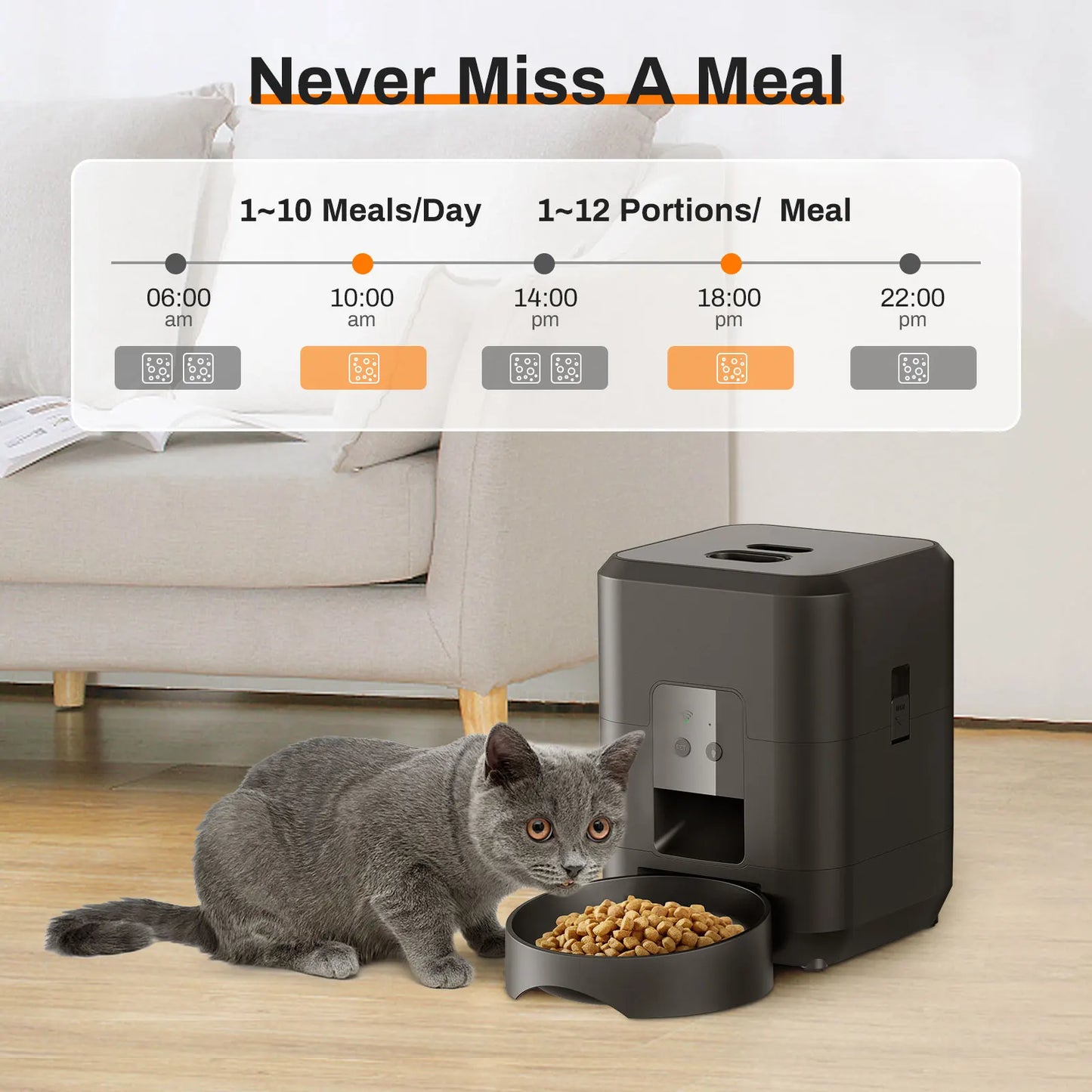 Smart Automatic Pet Feeder | Timed Food Dispenser for Dogs
