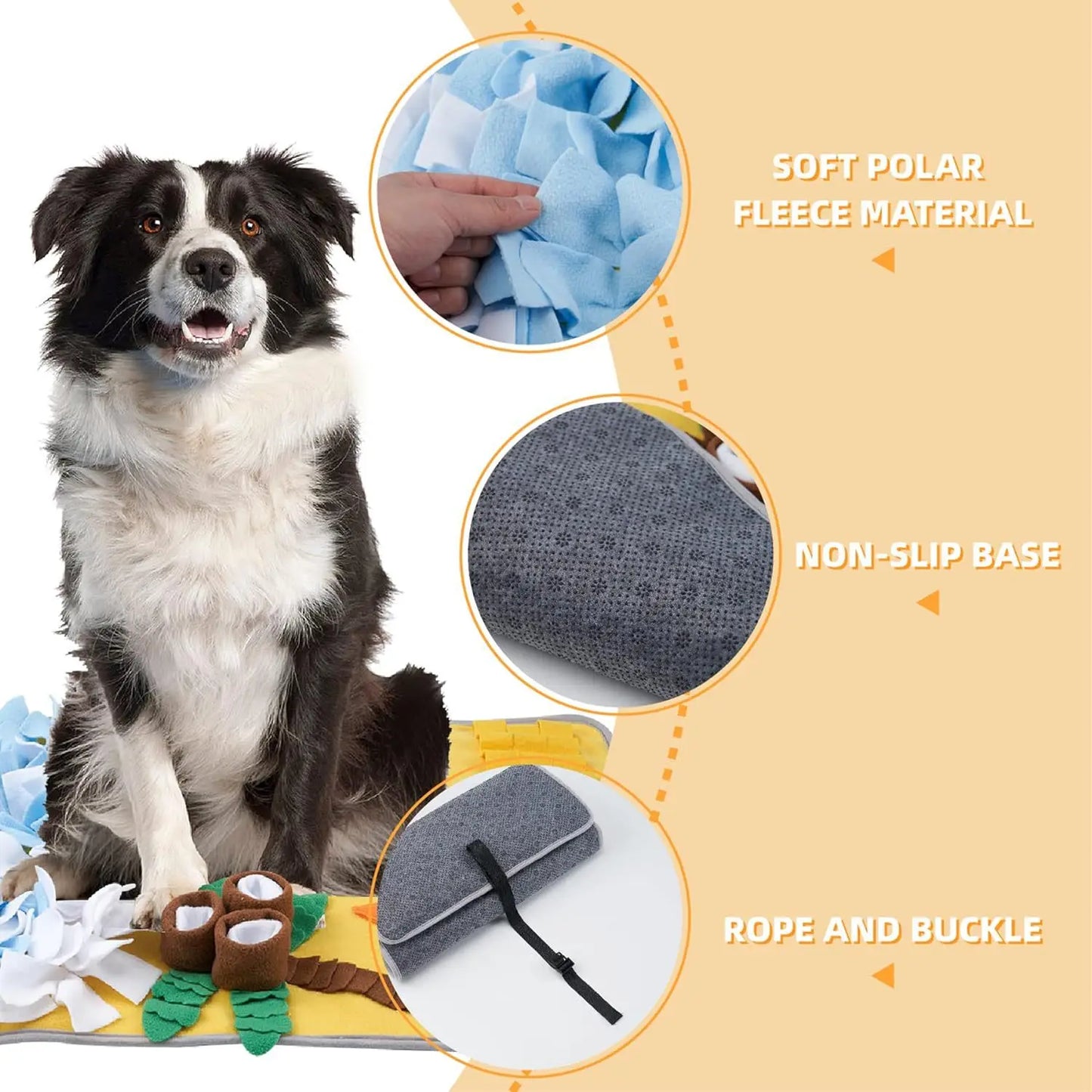 Dog Sniffing Mat & Slow Feeder Blanket | Anti-Boredom Training Toy