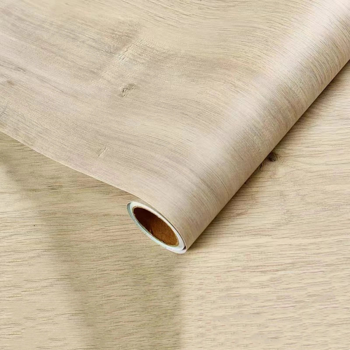 PVC Self-Adhesive Waterproof Wallpaper Roll | Wood Grain Vinyl Sticker for Home Decor