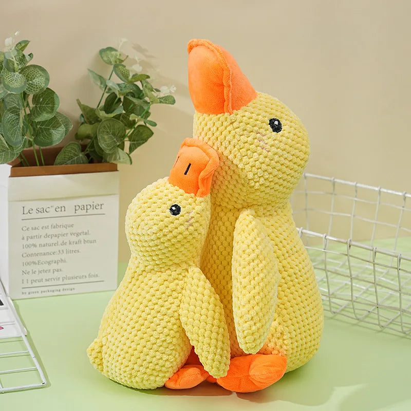 Plush Squeaky Duck Dog Toy | Bite Resistant Teeth Grinding Toy for Dogs
