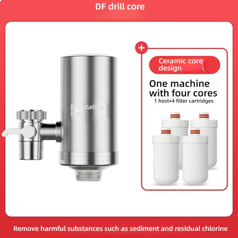 Stainless Steel Kitchen Faucet Water Purifier | Tap Filter for Household Drinking