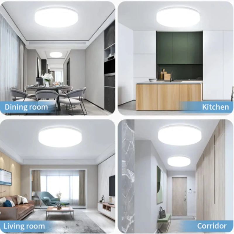 Ultra-Thin Round LED Ceiling Lamp | Modern Home Bedroom Light Fixture
