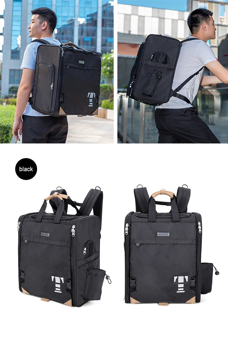 Breathable Nylon Pet Travel Carrier Bag | Outdoor Dog & Cat Carrier