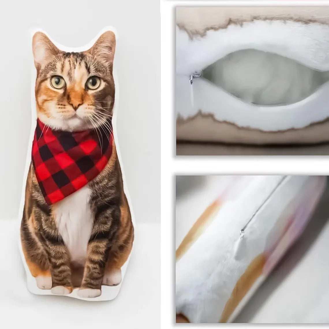 Custom Pet Portrait Pillow | Personalized Cat & Dog Plush Pillow
