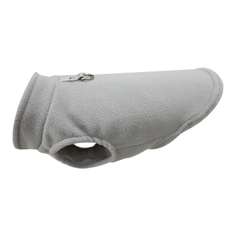 Warm Fleece Dog Jacket Vest with D-Ring