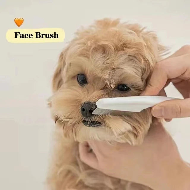 Stainless Steel Pet Flea & Shedding Comb | Grooming Brush for Dogs
