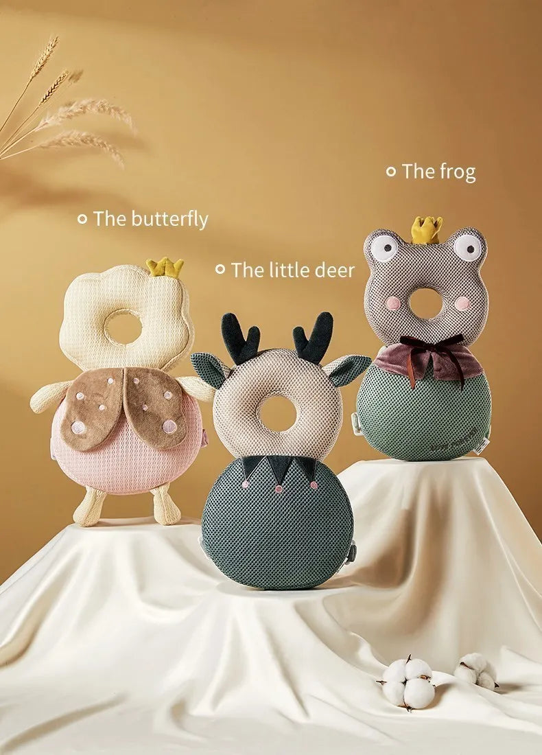 Baby Head Protection Headrest Cushion | Newborn Safety Pillow for Kids Bedding