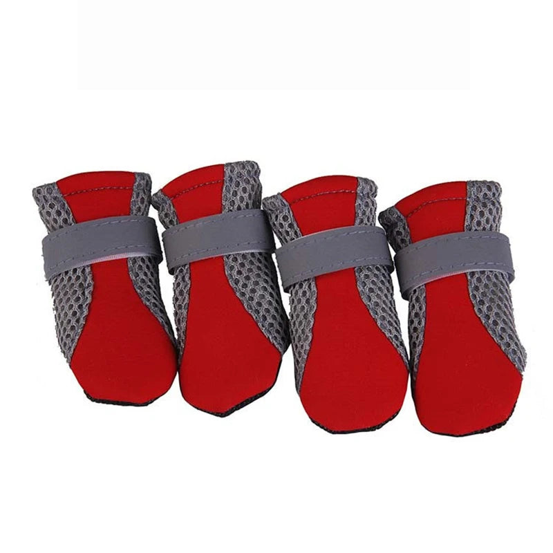 Breathable Waterproof Dog Shoes | Reflective Outdoor Boots for Small & Medium Dogs