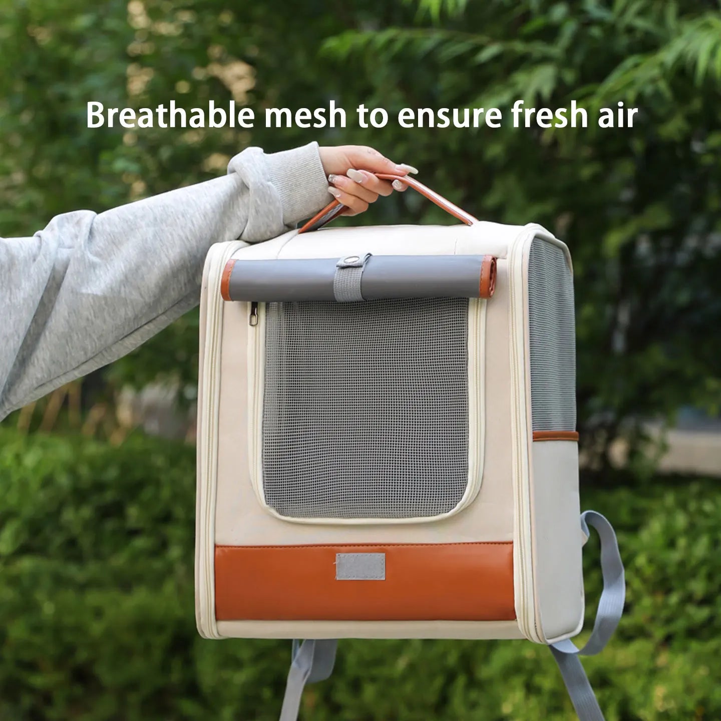 Fashionable Pet Backpack Carrier | Spacious & Breathable Bag for Cats & Dogs